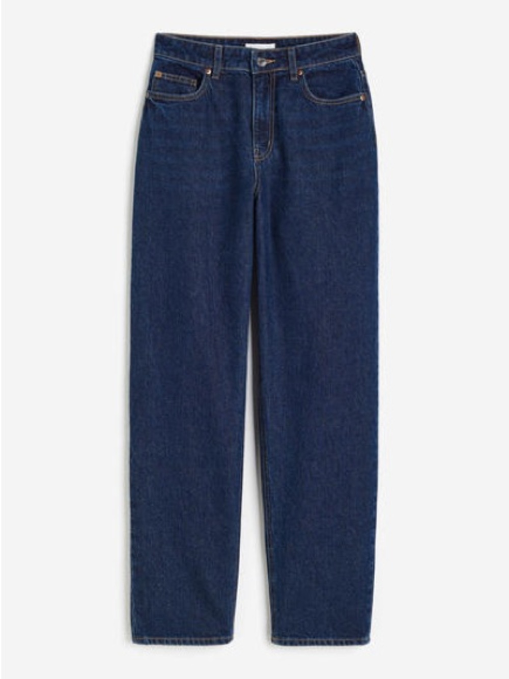 H&M Tapered Regular Jeans Dark Denim Blue Size 8